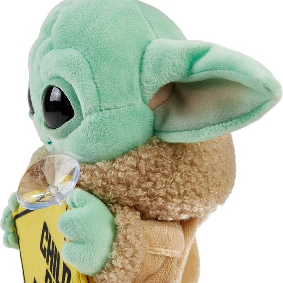 Star Wars The Mandalorian Grogu Baby Yoda The Child On Board Plush Hanging Sign - Picture 6 of 6